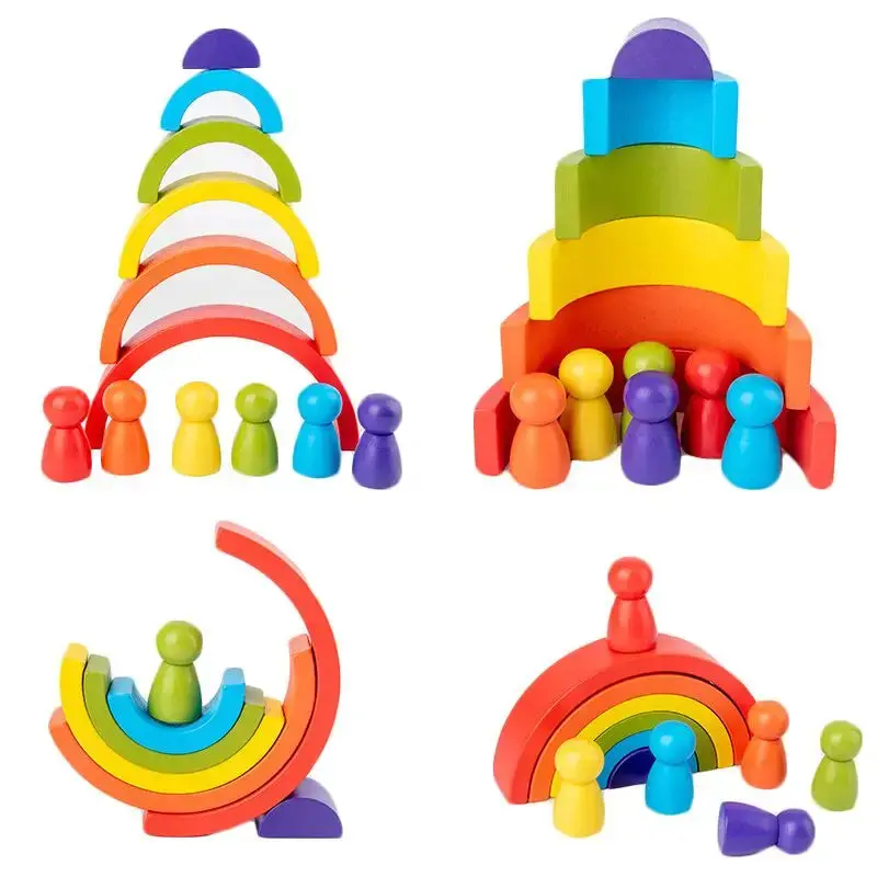 Arc-en-ciel en Bois pour enfants