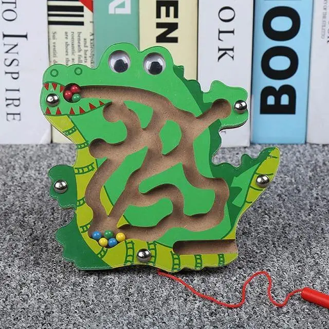 Labyrinthe Animal en Bois – Jeu d'Éveil et de Dextérité