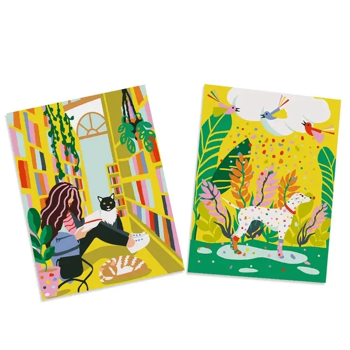 Peinture par numéros Kids "Hound & Library"