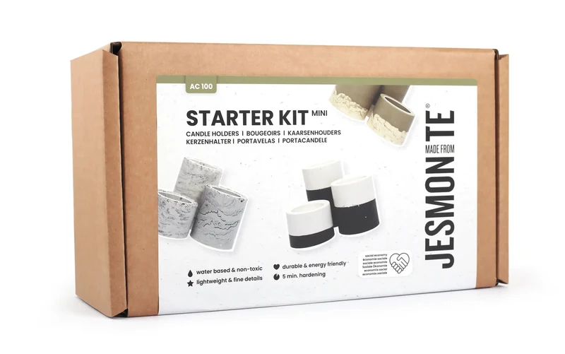 Coffret Jesmonite Starter Kit Bougeoirs – Graine Créative