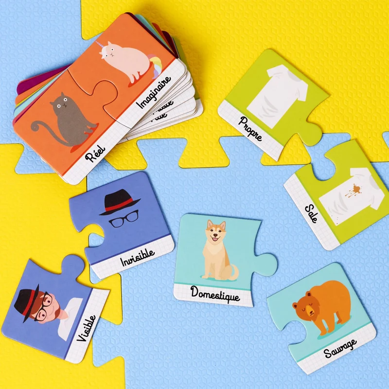 carte educative j apprends les contraires x30
