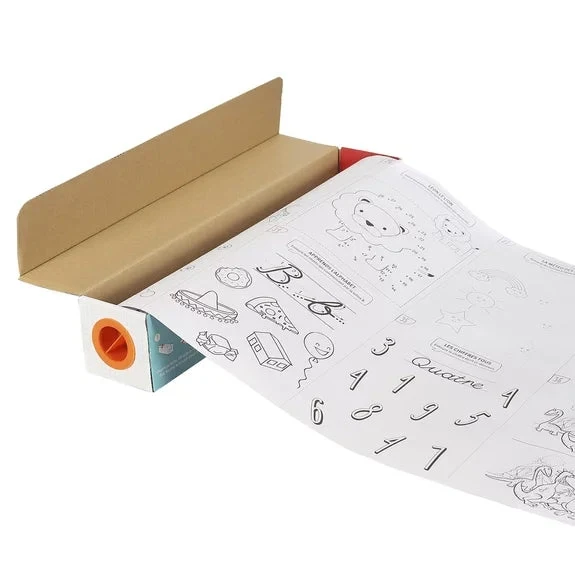 ROULEAU ÉDUCATIF de 3 Mètres PRÊT À COLORIER