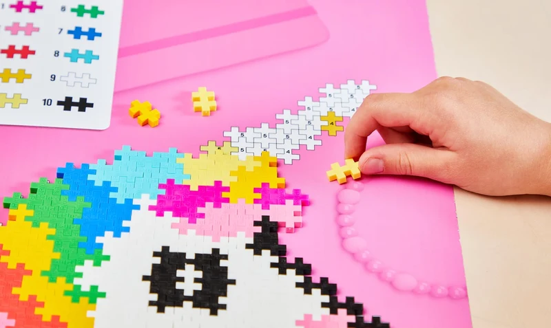 Puzzle Licorne - 250 Pcs - jeu de construction enfant - PLUS PLUS