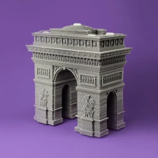 Puzzle 3D Arc de Triomphe – Sculpture en Carton Recyclé CARTONIC