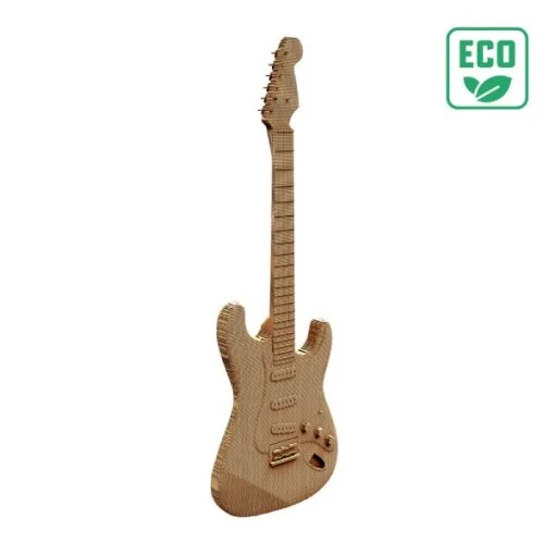 Puzzle 3D Guitare – Sculpture en Carton Recyclé CARTONIC