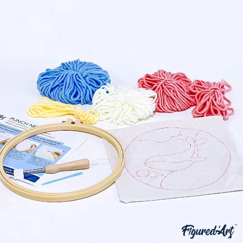 Punch Needle Bouquet de Fleurs 20x20cm