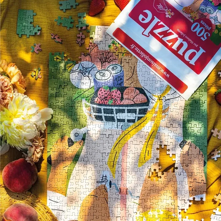 Puzzle 500 pièces À bicyclette Maison Joliette