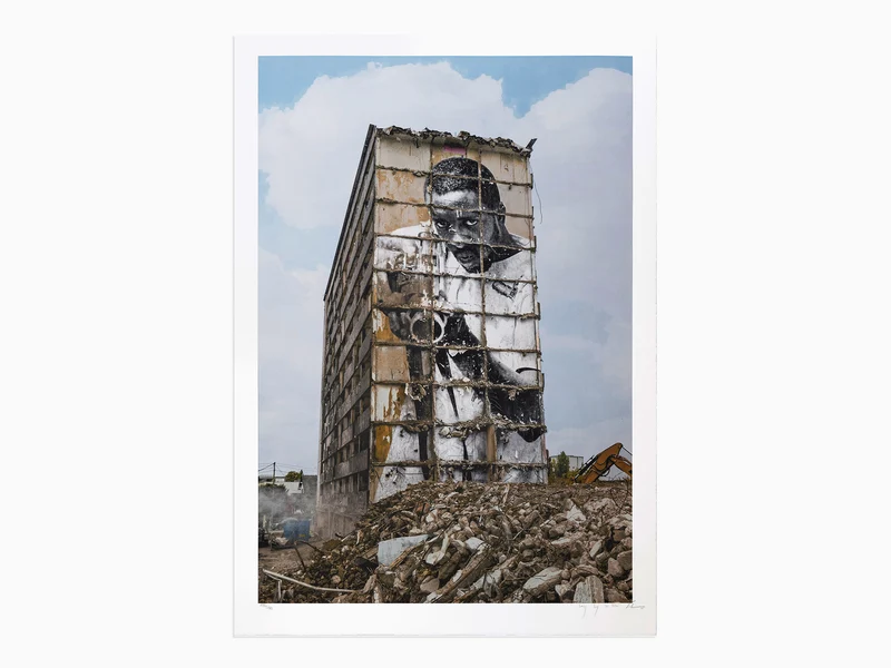 JR - 28 mm, Portrait d'une Génération, B5, Destruction 1, Montfermeil, France, 2025