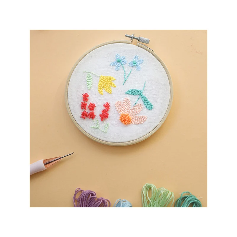 Kit Punch Needle Fleuri DIY | Broderie Moderne La Petite Épicerie