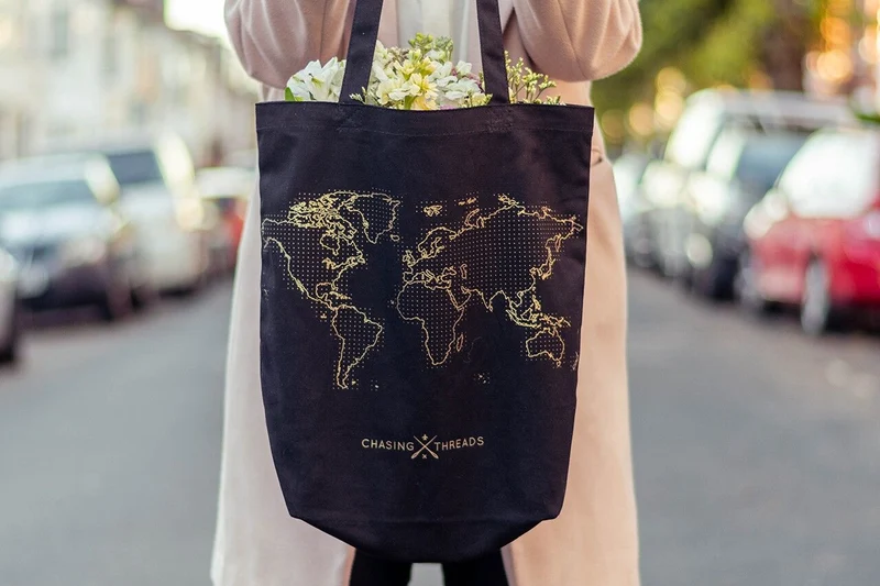 Sac fourre-tout Stitch Your Travels - Noir