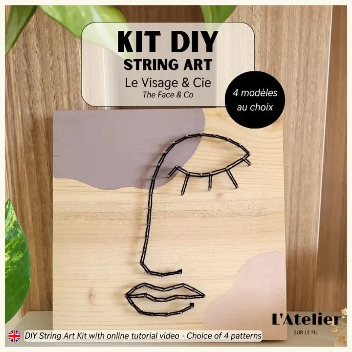 Kit DIY - String Art - Visage & Cie | Kits d'artisanat