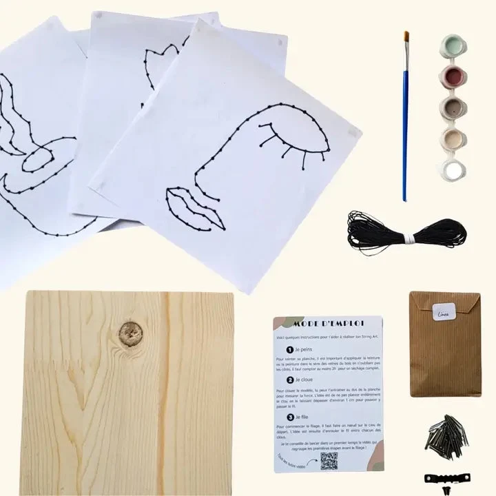 Kit DIY - String Art - Visage & Cie | Kits d'artisanat
