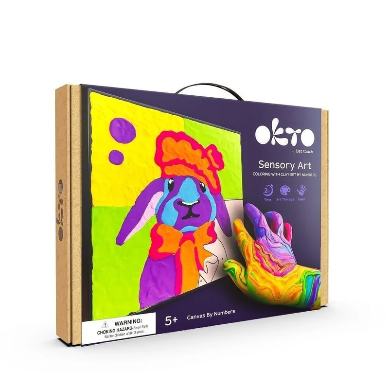 Okto Clay DIY 3D Artwork avec de l'argile mousse, Lapin