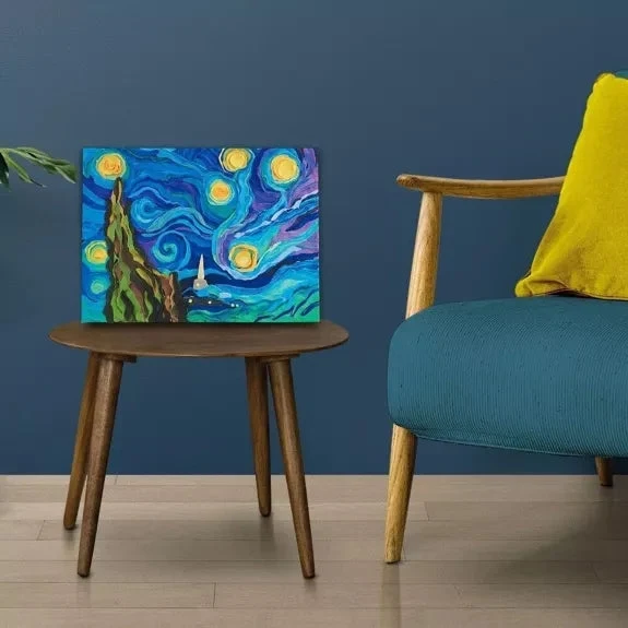 Okto Clay DIY 3D Artwork avec de l'argile mousse, « La nuit étoilée