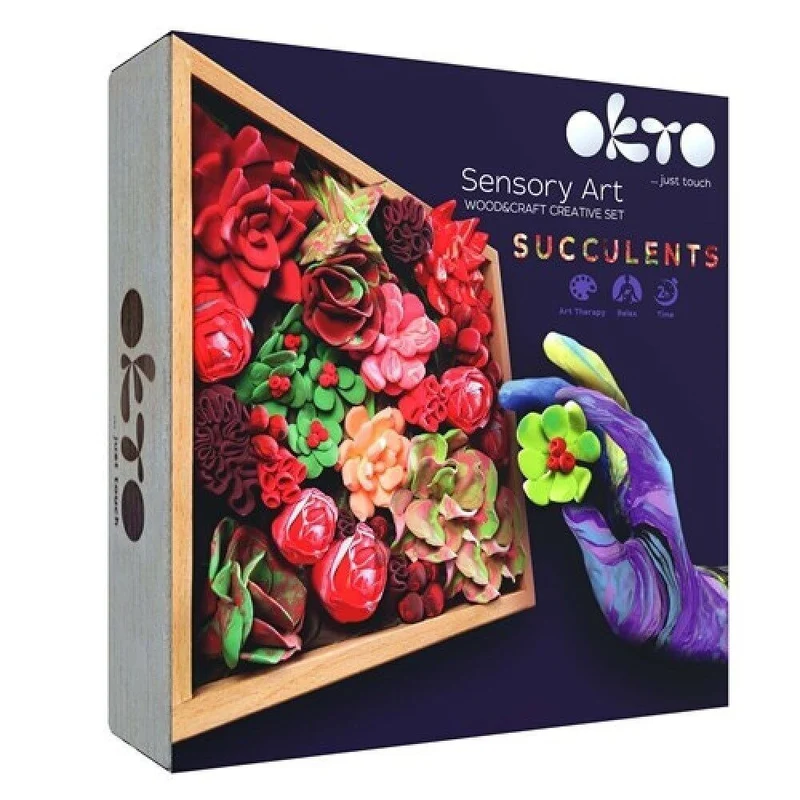 Okto Clay Passion fleurs 3D Artwork avec argile mousse