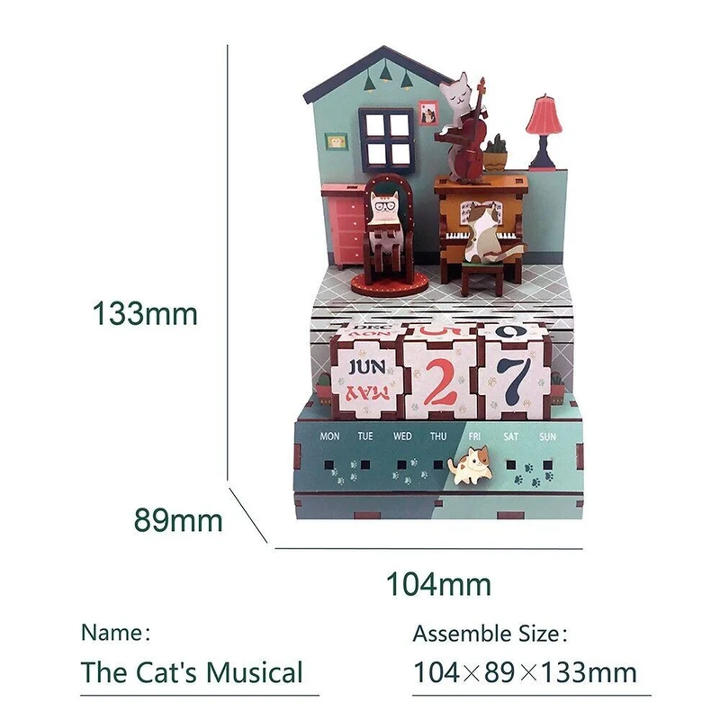 Calendrier puzzle en bois DIY The Cats Musical