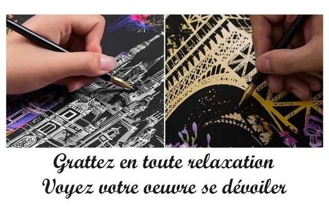 Peinture à gratter - Pont de Londres