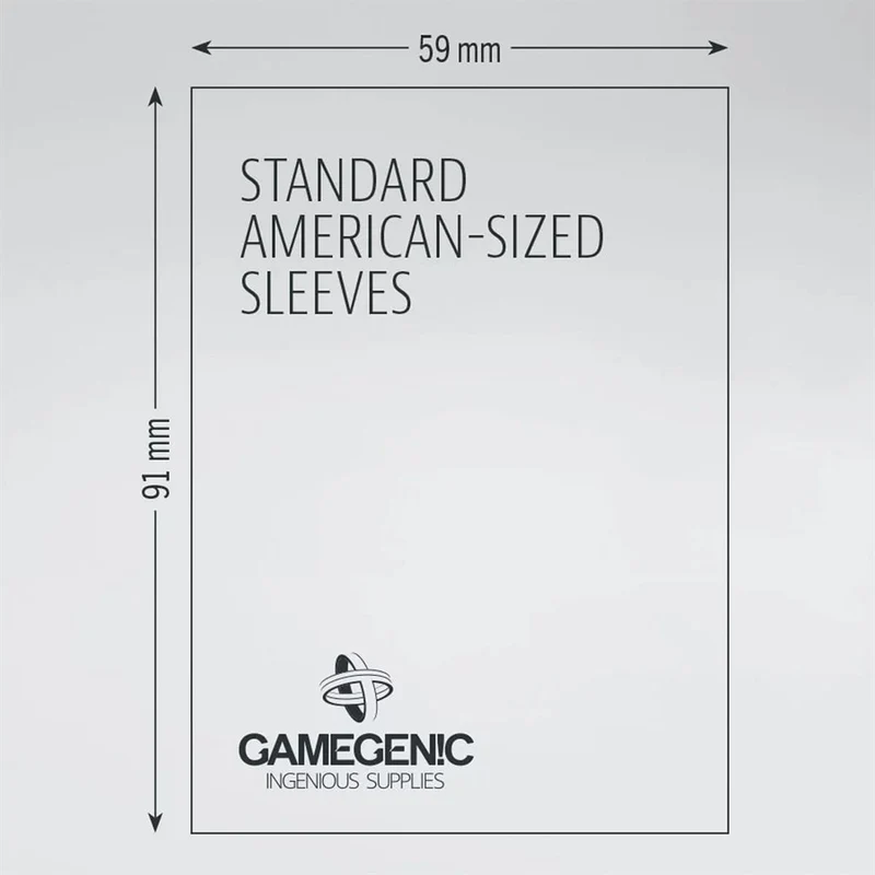 Sleeves: Gamegenic: Matte Standard American-Sized Boardgame (50)