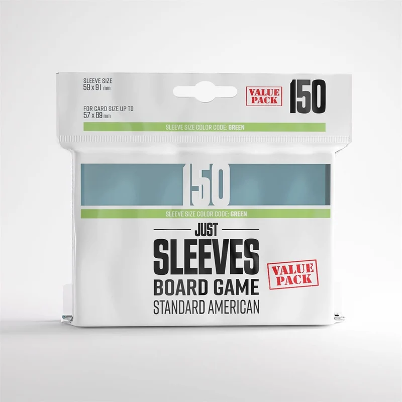 Sleeves: Just Sleeves: Standard American Value Pack (150)