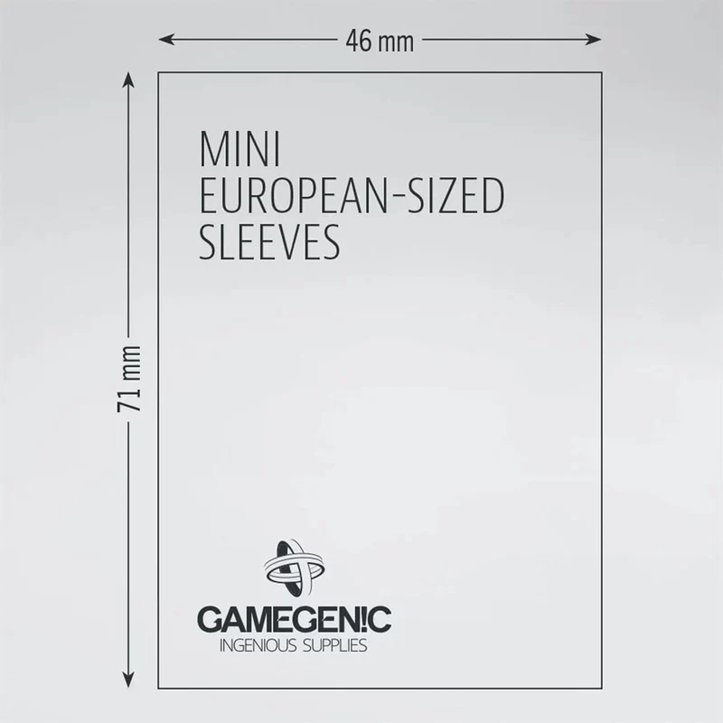 Sleeves: Gamegenic: Prime Mini European-Sized Sleeves (50)