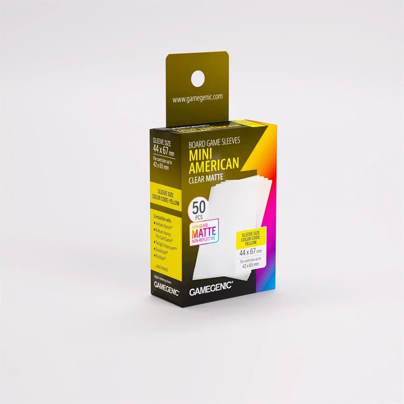 Sleeves: Gamegenic: Matte Mini American-Sized Boardgame (50)