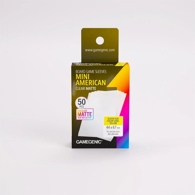 Sleeves: Gamegenic: Matte Mini American-Sized Boardgame (50)