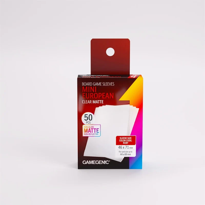Sleeves: Gamegenic: Matte Mini European-Sized Boardgame Sleeves (50)