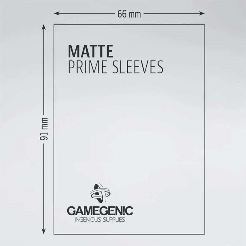 Sleeves: Gamegenic: Matte Prime Sleeves: Dark Grey (100)