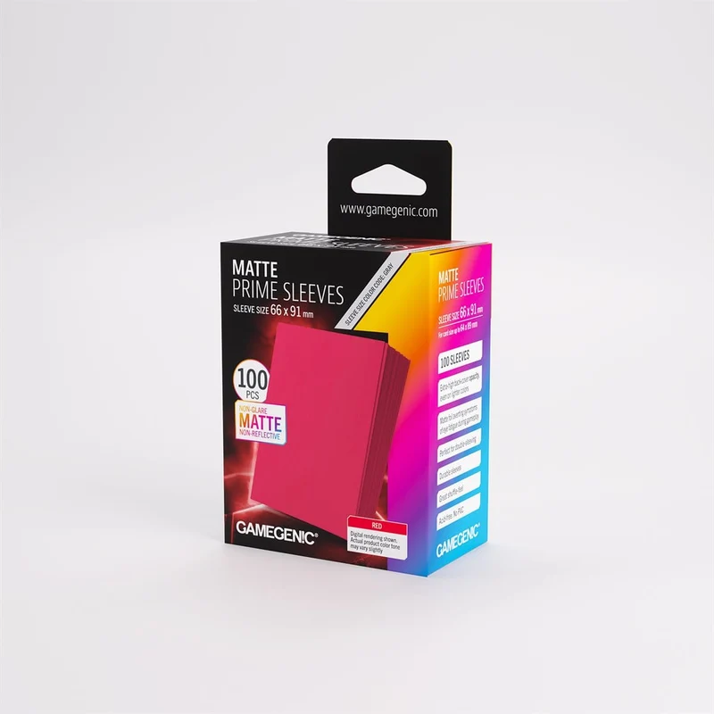 Sleeves: Gamegenic: Matte Prime Sleeves: Red (100)