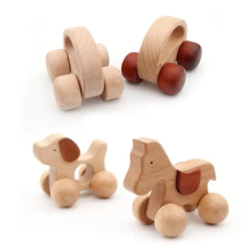 Hochet en Bois à Roulette
