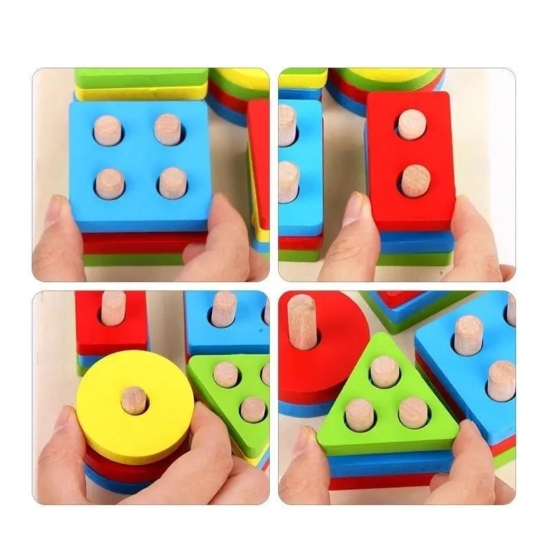 Plateau Montessori 4 Formes
