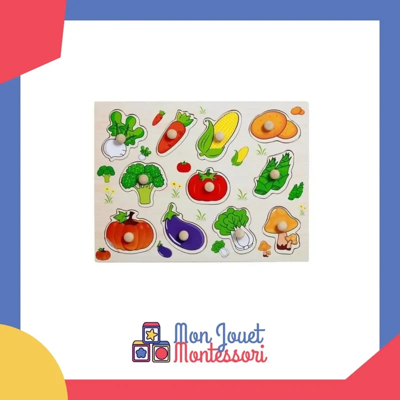 Plateau Montessori Légumes