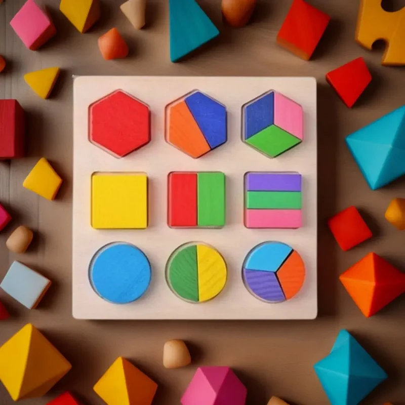 Puzzle Géometrique Formes 3D