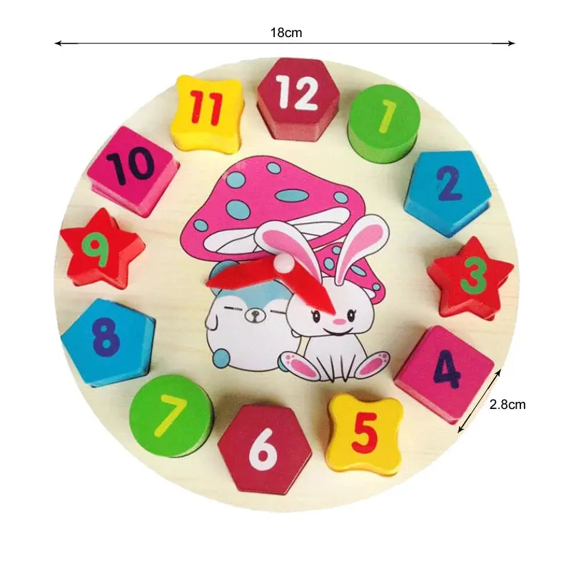 Horloge Éducative en Bois