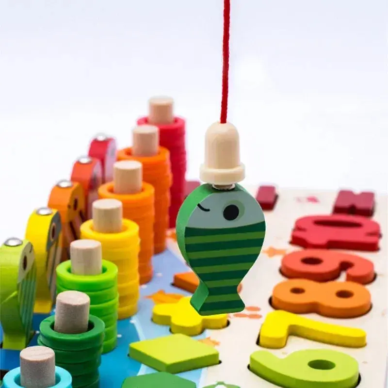 Puzzle Montessori Bois Ocean 5 en 1