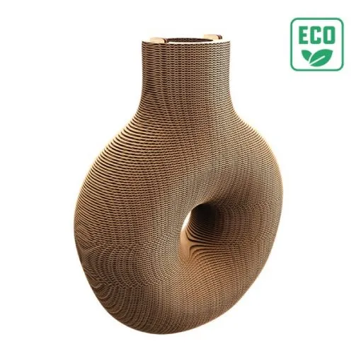 Puzzle 3D Vase Nordique – Sculpture en Carton Recyclé CARTONIC