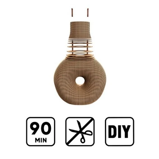Puzzle 3D Vase Nordique – Sculpture en Carton Recyclé CARTONIC
