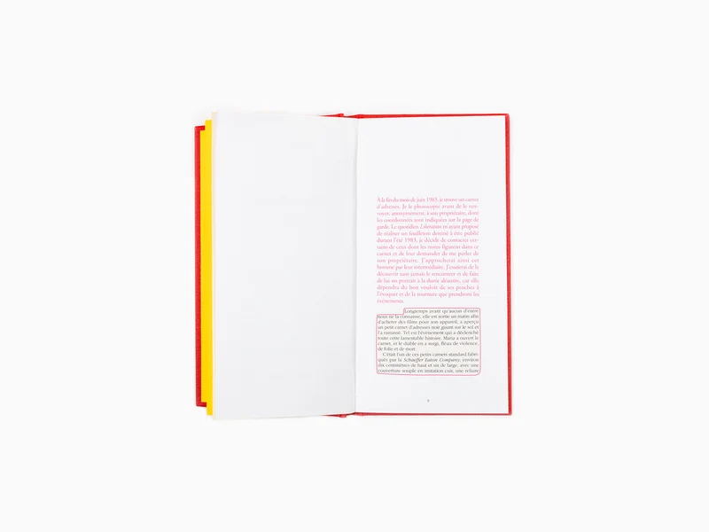 Sophie Calle - Le carnet d'adresses (Livre VI)