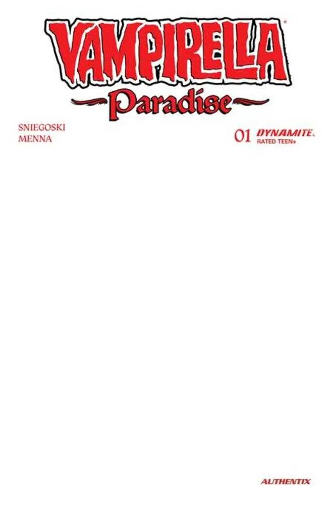 Vampirella Paradise #1 Dynamite G Blank 18/11/2026