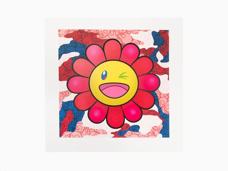 Takashi Murakami - Murakami.Flower #4441 Warhol Camouflage