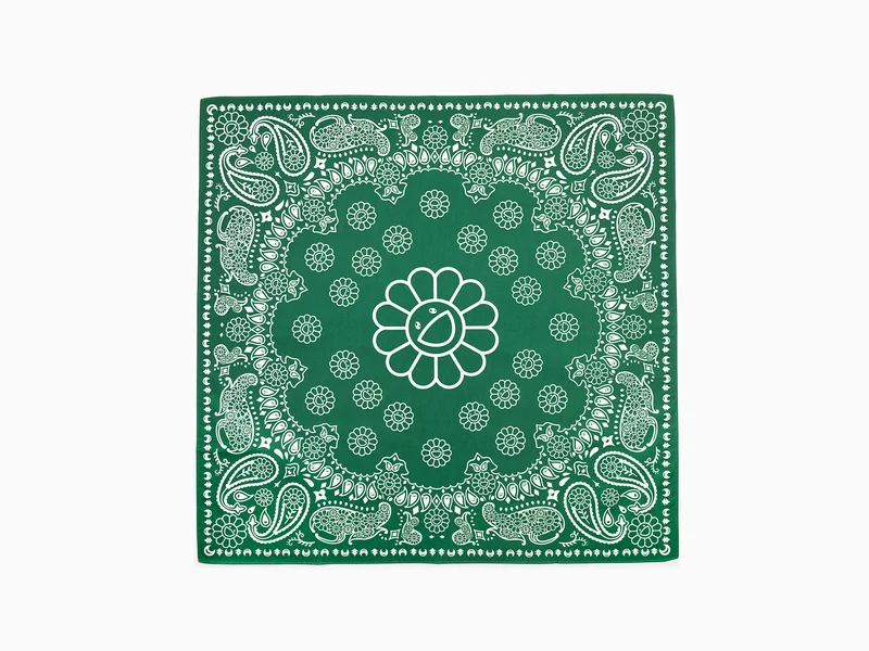 Takashi Murakami - Bandana Paisley à fleurs