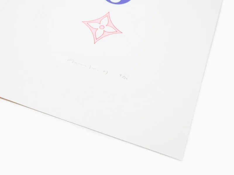 Takashi Murakami - Monogramme coloré SUPERFLAT (blanc)