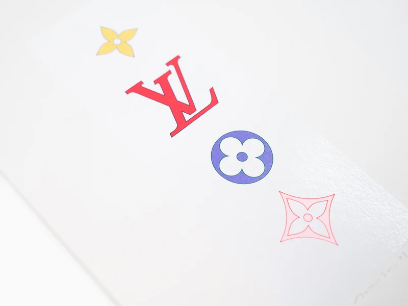 Takashi Murakami - Monogramme coloré SUPERFLAT (blanc)