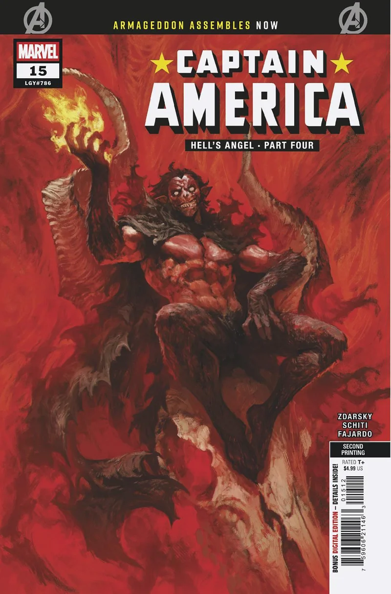 Captain America #15 2e tirage Marvel Skan 21/10/2026