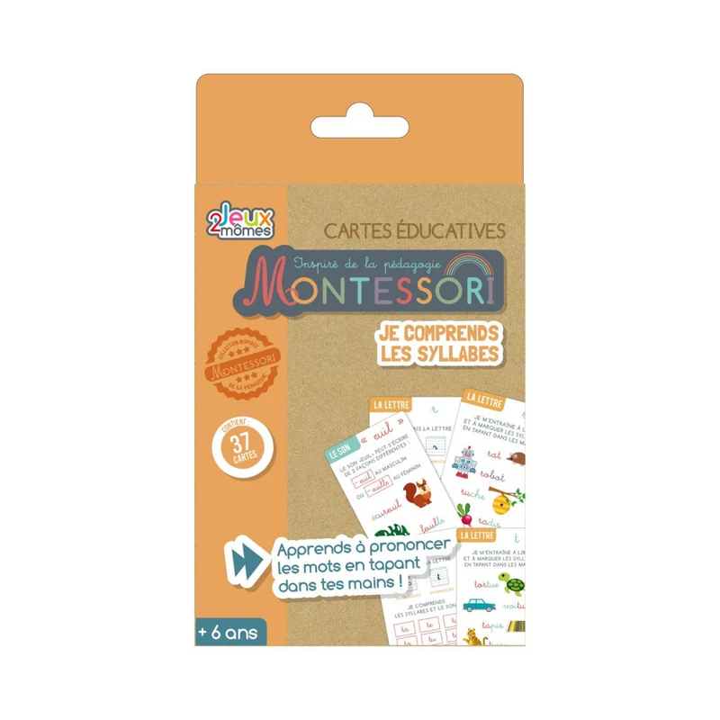 Jeu je comprends les syllabes Montessori