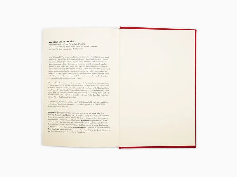 Various Small Books - Référencement de Various Small Books d'Ed Ruscha