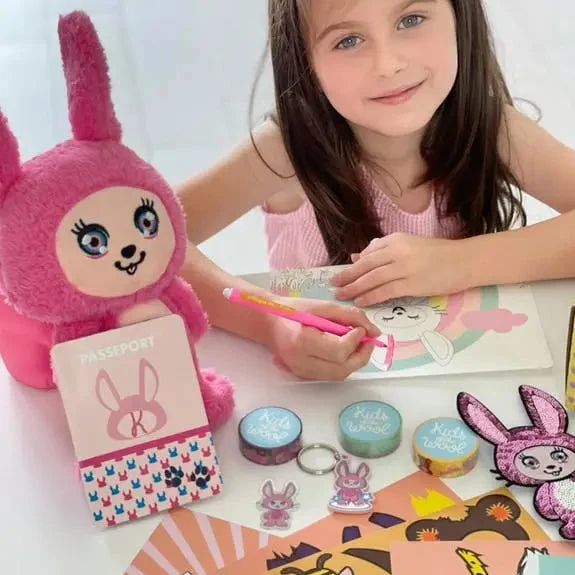 Box Créative Lapin Rita – Coffret Activités Enfant 3-9 ans | Kids of the Wool | Peluche & Accessoires