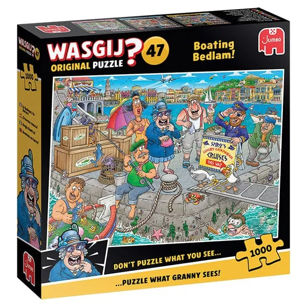 Wasgij Original 47 - Le radeau à la dérive | Boating Bedlam (1000 pcs)