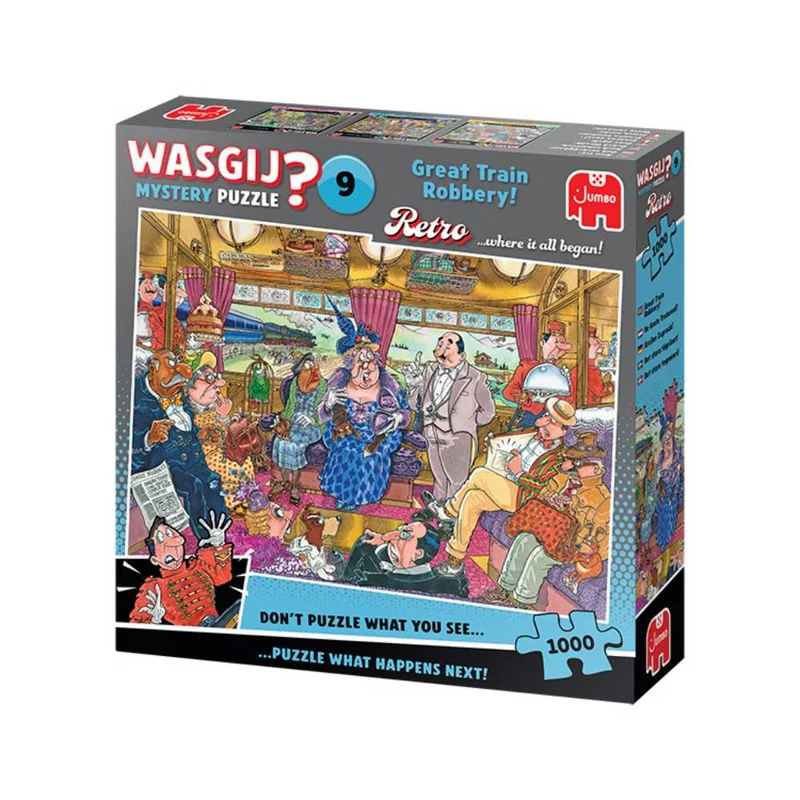 Wasgij Rétro Mystery 9 - Super cambriolage | Great Train Robbery (1000 pcs)