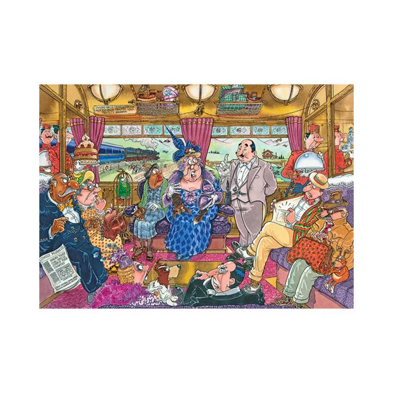 Wasgij Rétro Mystery 9 - Super cambriolage | Great Train Robbery (1000 pcs)